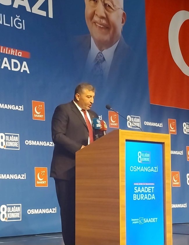 Saadet Partisi Bursa'da 8. Olağan Kongresini gerçekleştirdi