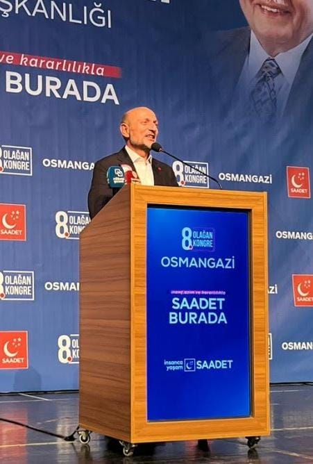 Saadet Partisi Bursa'da 8. Olağan Kongresini gerçekleştirdi