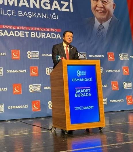 Saadet Partisi Bursa'da 8. Olağan Kongresini gerçekleştirdi