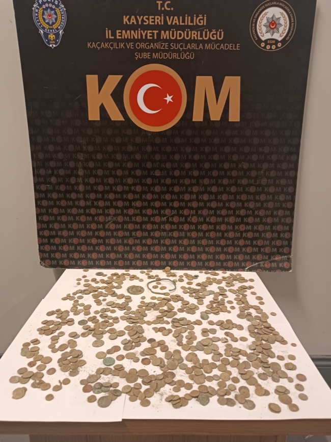 773 adet tarihi sikke ele geçirildi!