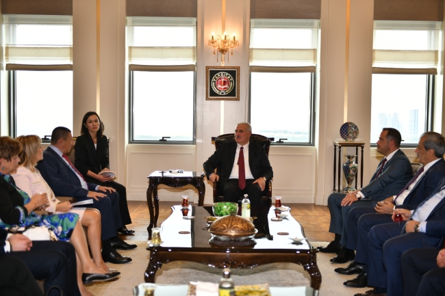 Başkan Akarca, Stoyanov'u kabul etti