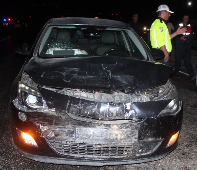 Manisa'da 2 otomobil çarpıştı: 1 yaralı
