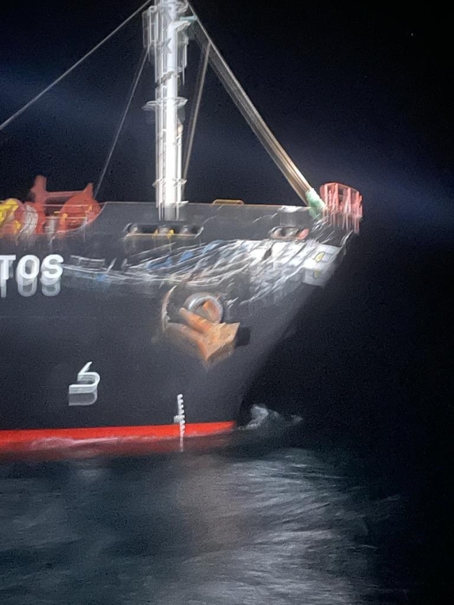 Marmara Adası açıklarında iki gemi çarpıştı