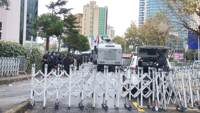 İsrail Başkonsolosluğu'nda güvenlik önlemi