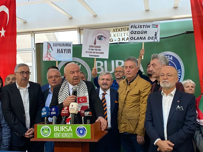 Bursa Kent Konseyi'nden İsrail'e sert tepki!
