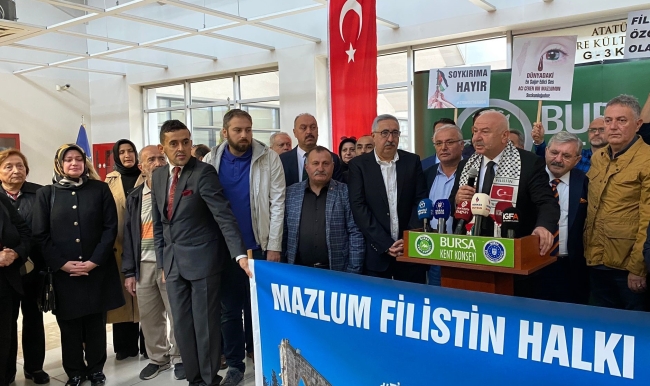 Bursa Kent Konseyi'nden İsrail'e sert tepki!
