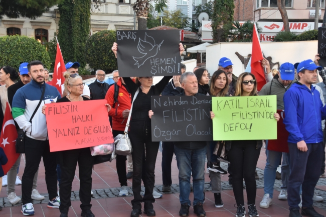 İzmir'de İsrail protestosu