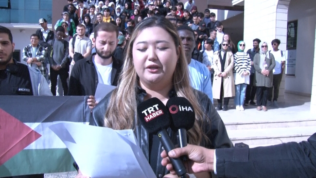 BTÜ'lü öğrencilerden 'Filistin' bildirisi