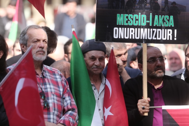 Bursa'dan Filistin'e destek! Ulucami’de gıyabi cenaze namazı kılındı