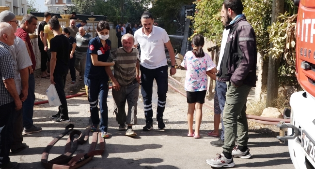 Dikim atölyesi alevlere teslim oldu