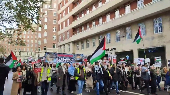 Londra’da Filistin'e destek protestosu