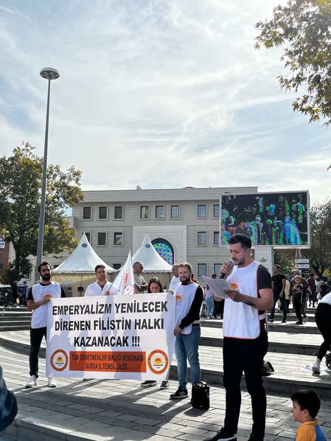 TÖBSEN'den İsrail saldırılarına protesto