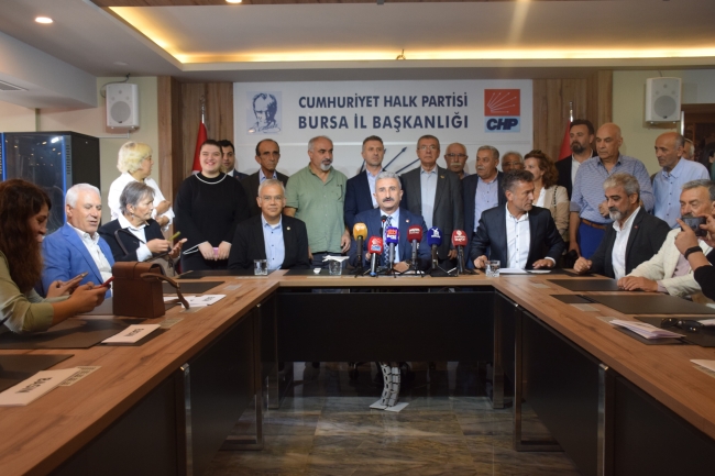 CHP Bursa'dan tezkere tepkisi