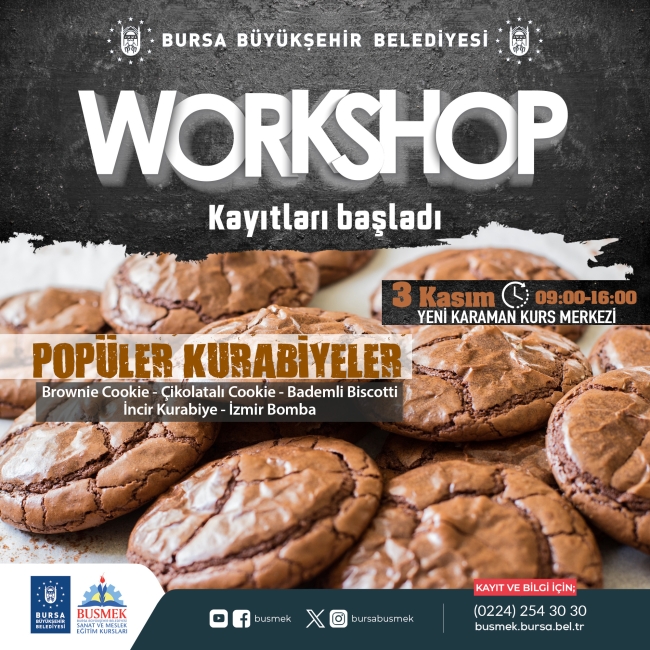 Bursa'da lezzet atölyelerine kayıtlar başladı