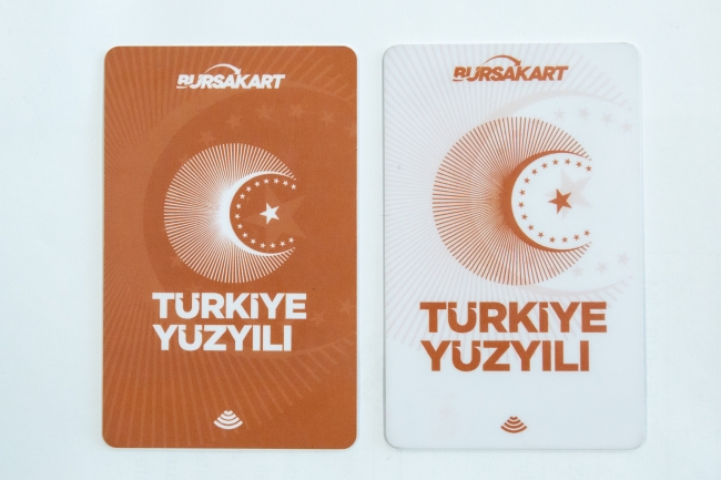 Bursa'da Cumhuriyet'in 100. yılına özel ulaşım kartı çıkarıldı