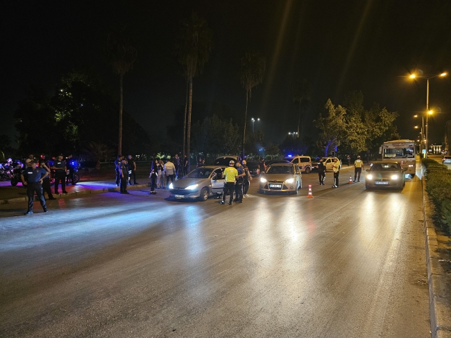 Adana'da helikopterli ve dronlu asayiş uygulaması
