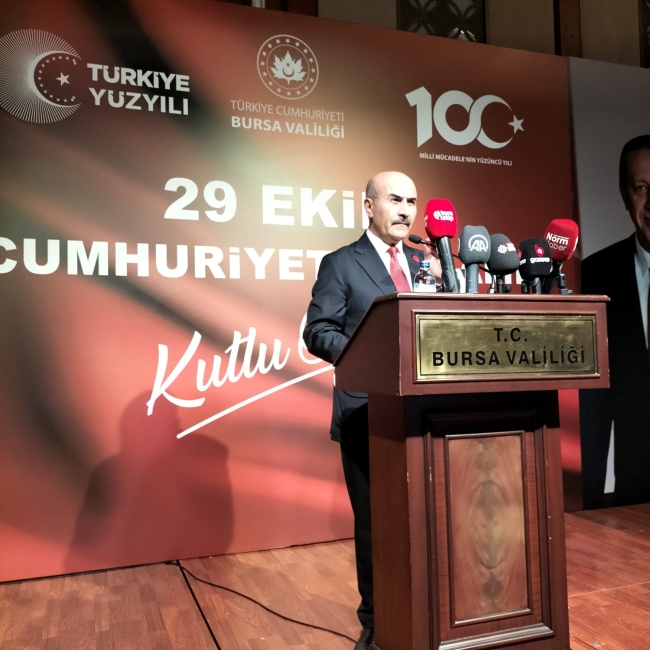 Bursa Valiliği'nden Cumhuriyet resepsiyonu