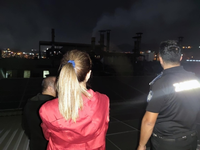 Kestel'deki fabrikalara gece şok baskın