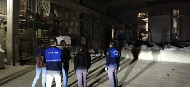 Kestel'deki fabrikalara gece şok baskın