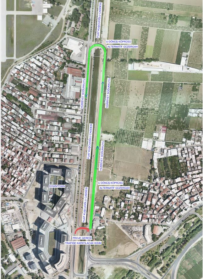 Bursa'da Fuat Kuşçuoğlu Caddesi'nde trafik düzenlemesi!