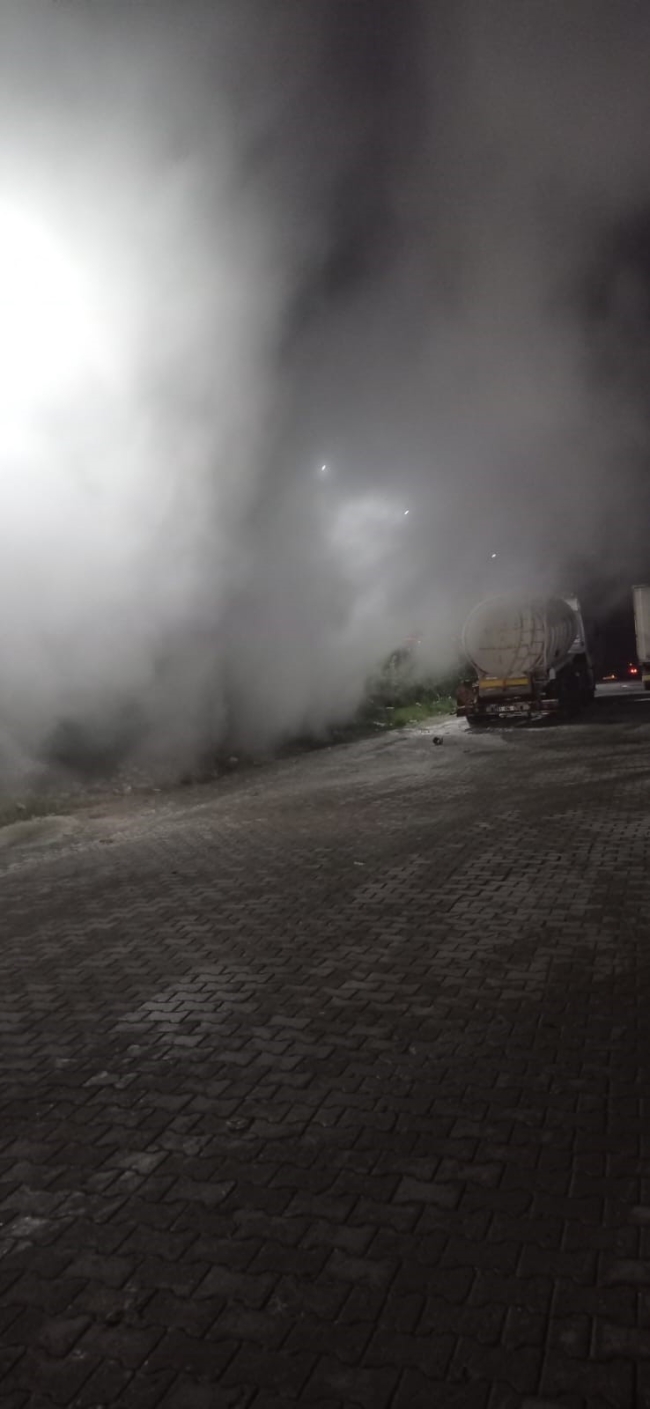Bursa'da tankerden sızan hidrojen gazı korkuttu
