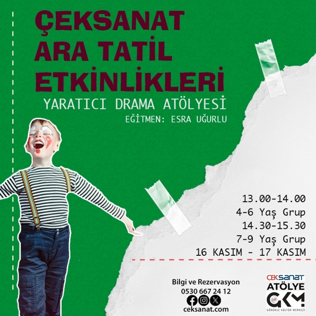 ÇEKSANAT'ta Kasım bir başka!