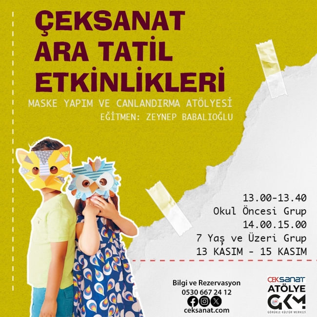 ÇEKSANAT'ta Kasım bir başka!