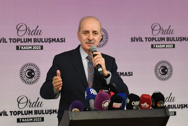 TBMM Başkanı Kurtulmuş: İnsan emniyeti için İsrail'e karşı durmalı