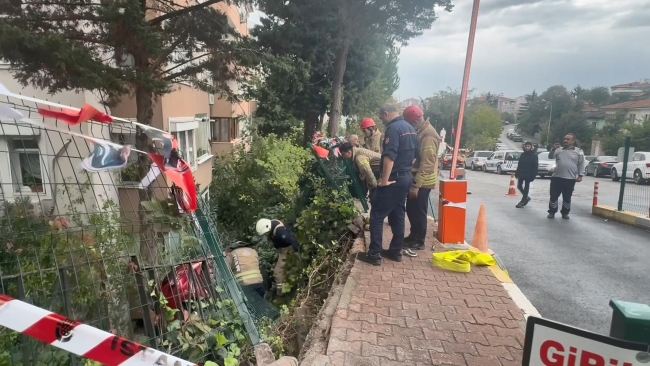 Gürültüyü duyan bina sakinleri şaşkına döndü!
