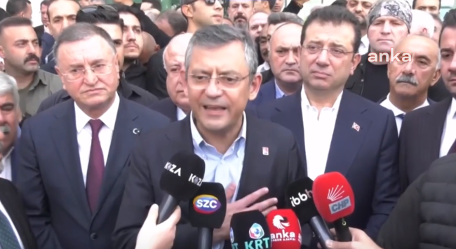 CHP Genel Başkanı Özgür Özel Hatay'a gitti