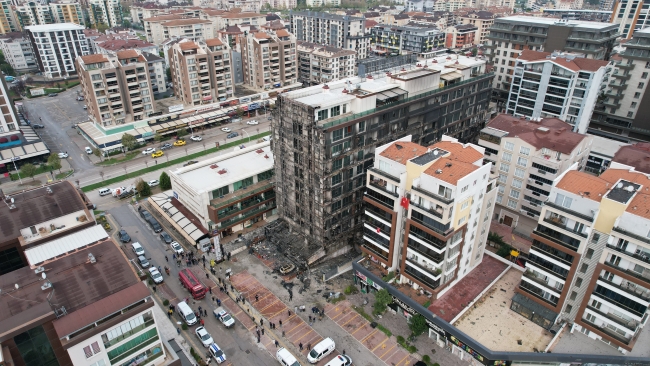Bursa'da yanan iş merkezinin bilançosu ortaya çıktı