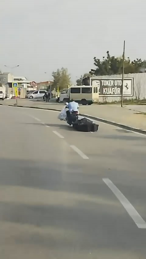 Bursa'da tehlikeli yolculuk kamerada