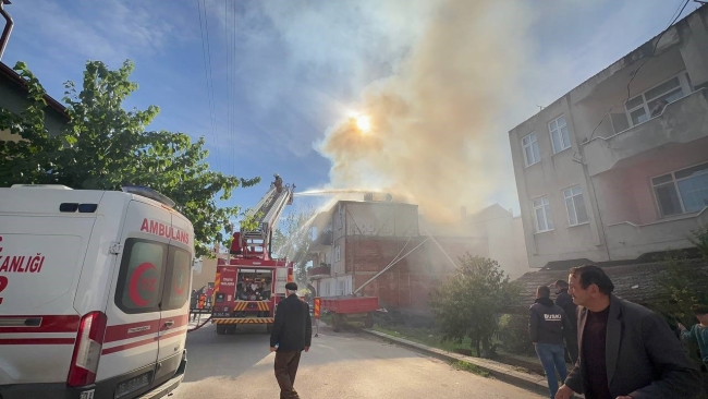 Bursa'da korkutan yangın