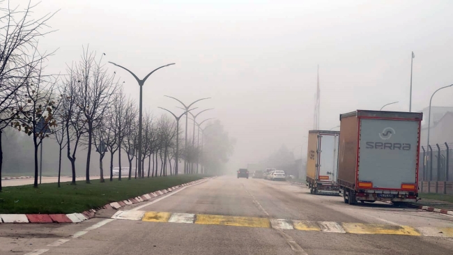 Bursa'da yoğun sis etkili oldu