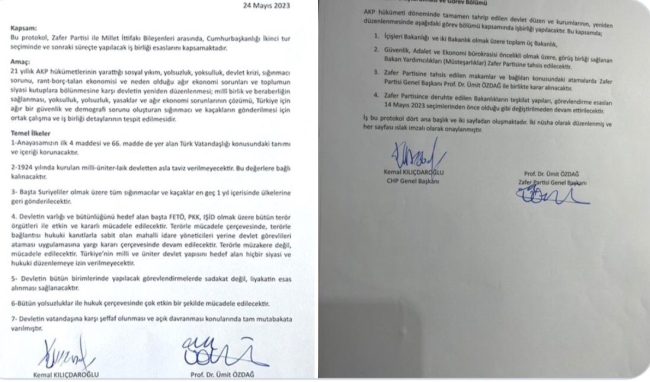 Ümit Özdağ paylaştı... İşte Kılıçdaroğlu ile yapılan 'Gizli protokol'