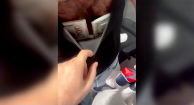 Havalimanında sahte dolar operasyonu