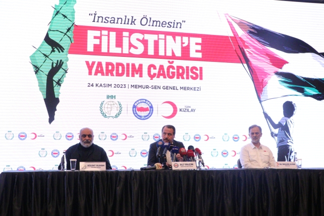 Memur-Sen'den Filistinli mağdurlar için bağış