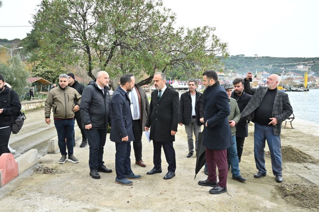 Bursa sahillerinde fırtına mesaisi