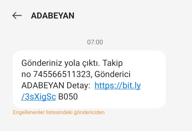 Bu mesaja dikkat! Adabeyan nedir?