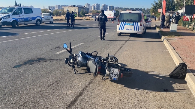 Korkutan kaza! İki motosiklet çarpıştı