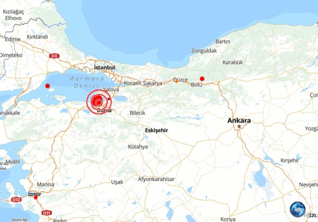 Bursa'da şiddetli deprem!