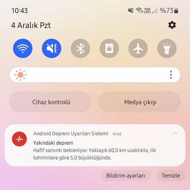 Depremi 15 saniye önce bildirdi!