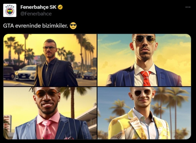 Fenerbahçe'den GTA paylaşımı!