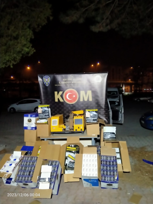 Kaçakçılık operasyonunda binlerce ürün ele geçirildi!