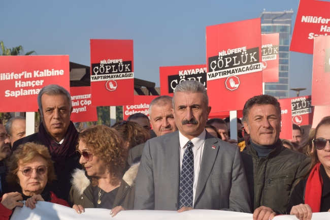 Kayapa çöplüğüne karşı protesto!
