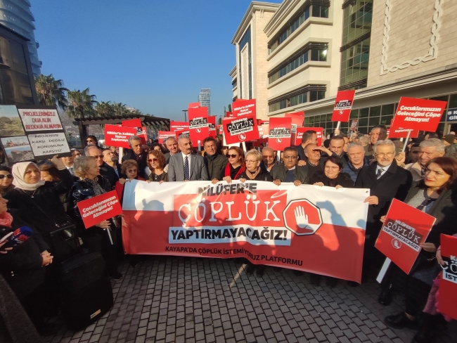 Kayapa çöplüğüne karşı protesto!