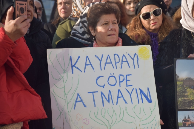 Kayapa çöplüğüne karşı protesto!