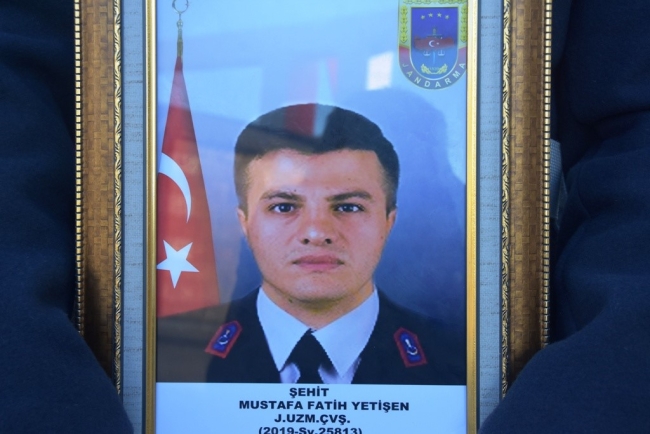 Şehit Uzman Çavuş Yetişen’in naaşı memleketine uğurlandı