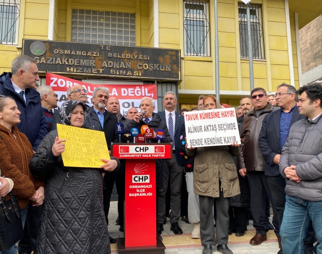 CHP Bursa'dan Gaziakdemir'de 'Rantsal dönüşüme hayır' eylemi