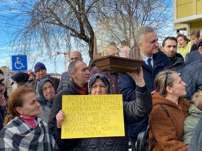 CHP Bursa'dan Gaziakdemir'de 'Rantsal dönüşüme hayır' eylemi
